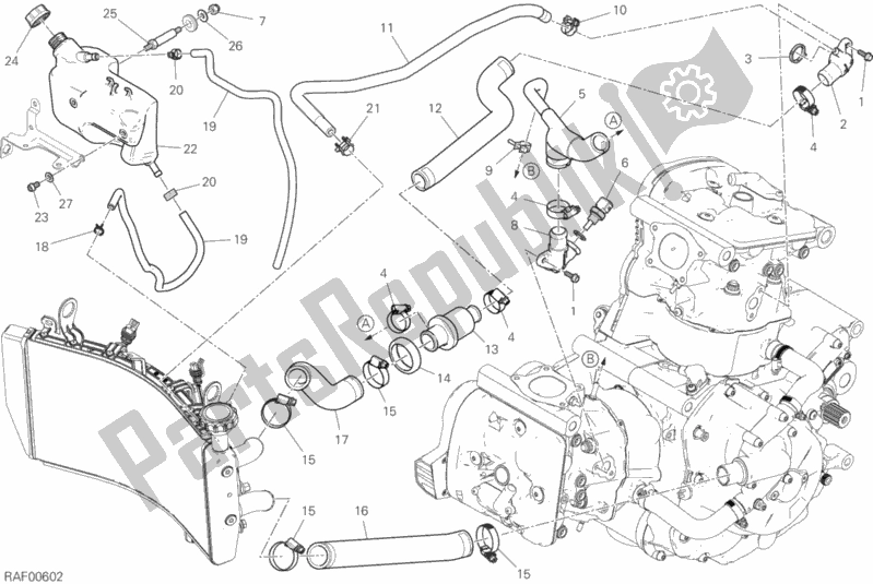 Toutes les pièces pour le Système De Refroidissement du Ducati Supersport S Thailand 950 2019